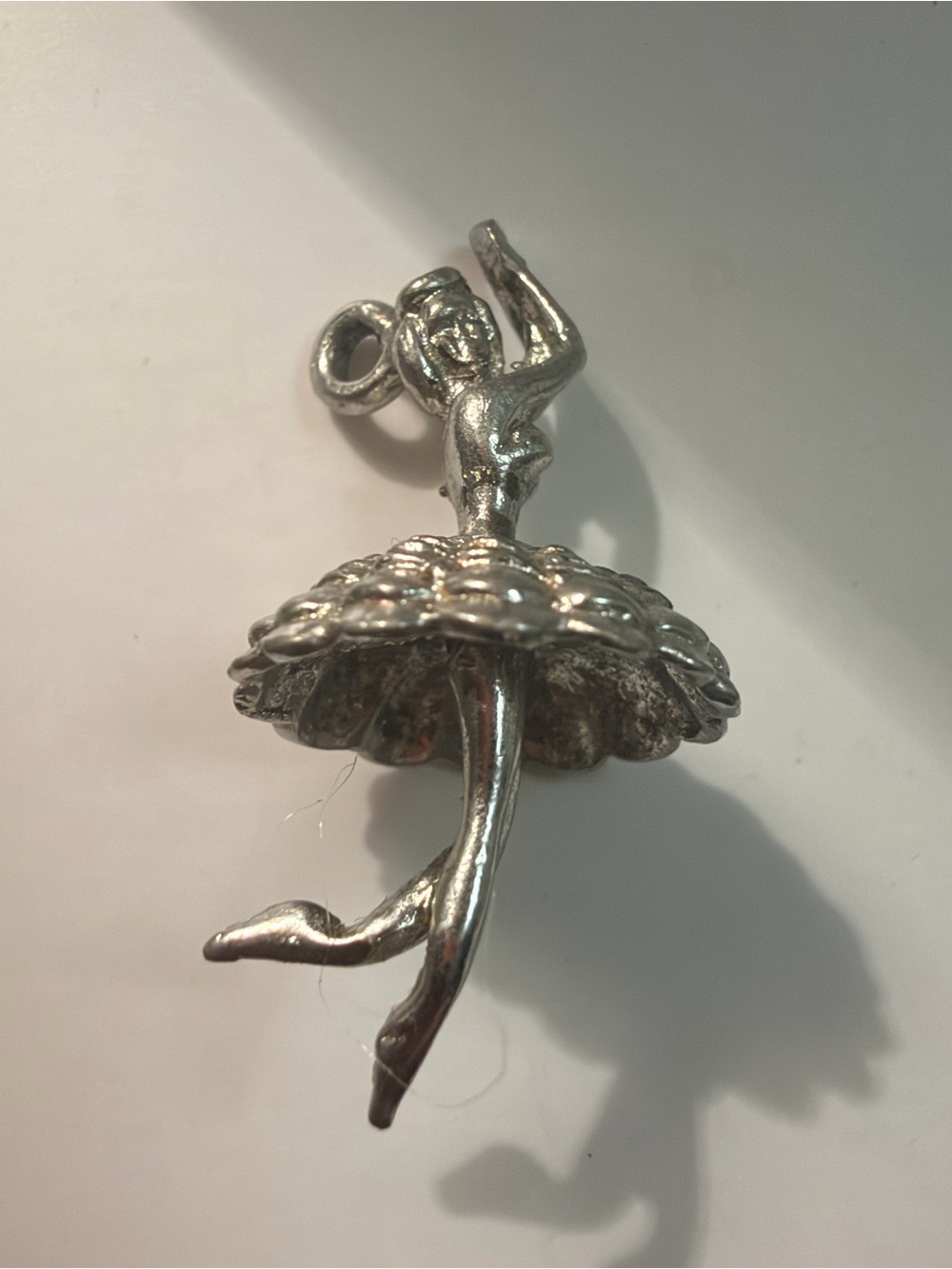 Silver Ballerina Charm Pendant - Women Accessories